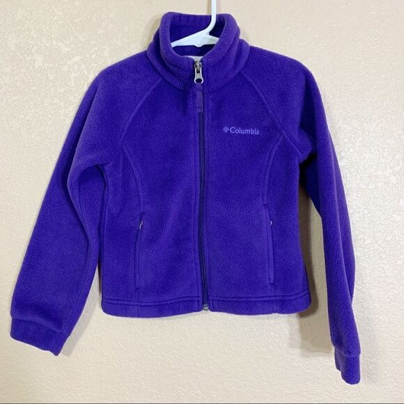 Columbia girls purple fleece jacket size XXS(4/6) - Picture 1 of 7